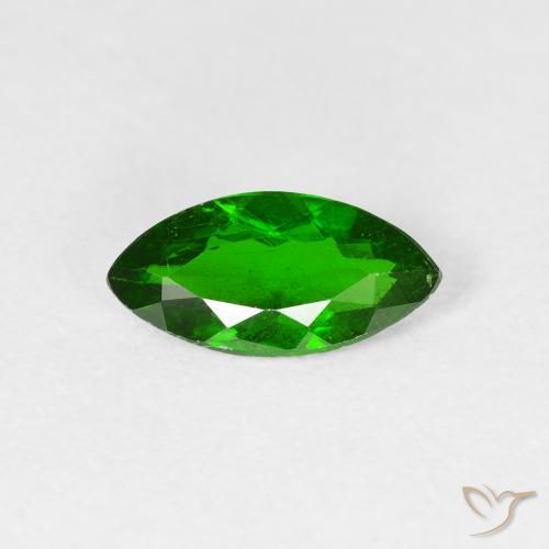 0.98ct 天然 明るい森の緑 クロム透輝石, マーキーズ, VS-SI