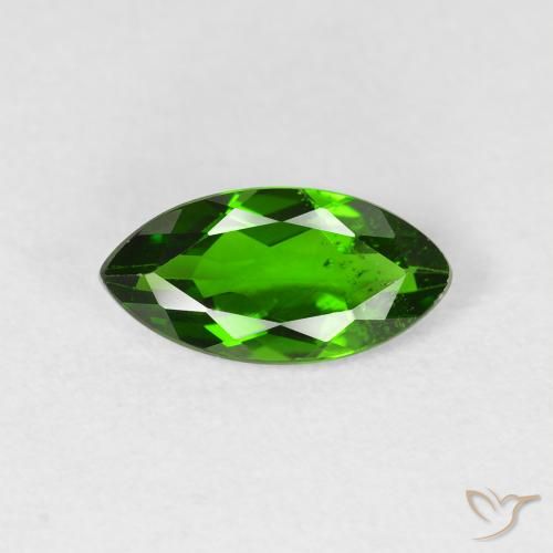 1.20ct 天然 ダークグリーン クロム透輝石, マーキーズ, VS