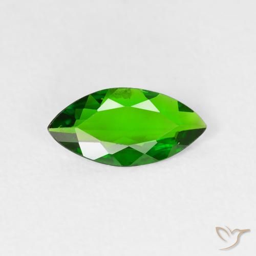 0.70ct 天然 濃いグリーン クロム透輝石, マーキーズ, VS-SI