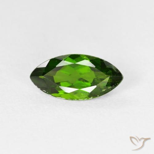 1.20ct 天然 Medium Dark-Green クロム透輝石, マーキーズ, VS-SI
