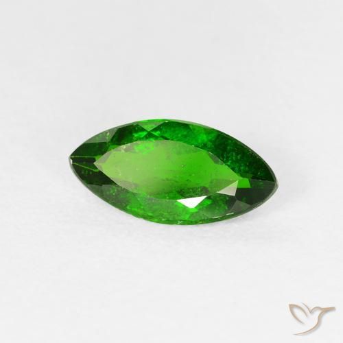 1.14ct 天然 ダークグリーン クロム透輝石, マーキーズ, VS-SI