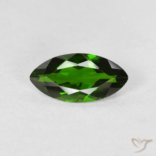 1.14ct 天然 Medium Dark-Green クロム透輝石, マーキーズ, VS-SI
