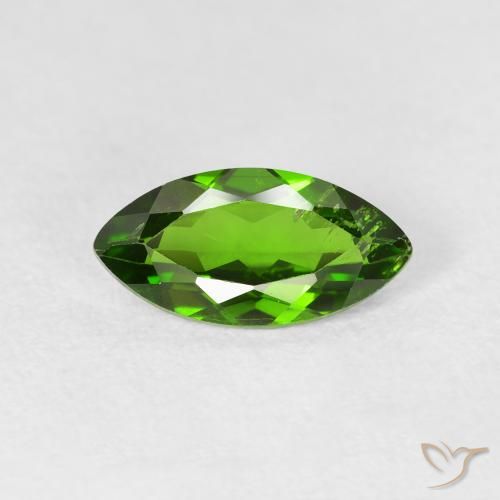 1.20ct 天然 ミディアムグリーン クロム透輝石, マーキーズ, VS-SI