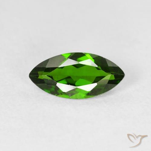 1.18ct 天然 Medium Dark-Green クロム透輝石, マーキーズ, VS-SI