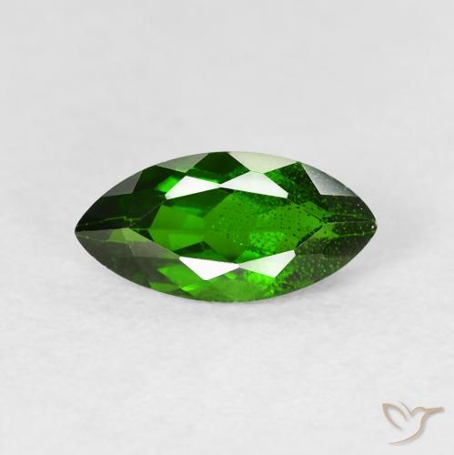 1.28ct 天然 Medium Dark-Green クロム透輝石, マーキーズ, VS-SI