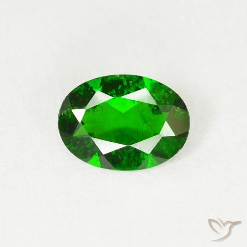 0.67ct 天然 明るい森の緑 クロム透輝石, 楕円形, VS-SI