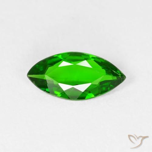 0.72ct 天然 明るい森の緑 クロム透輝石, マーキーズ, VS