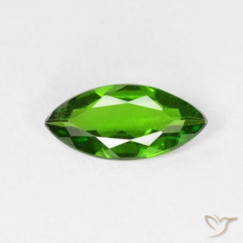 0.81ct 天然 Medium Dark-Green クロム透輝石, マーキーズ, VS
