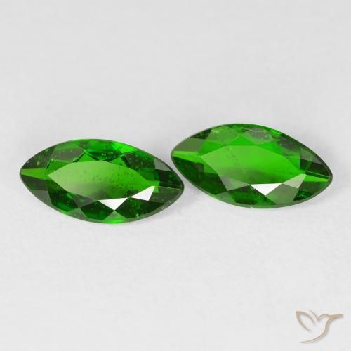 2.14ctw 天然 Medium Dark-Green クロム透輝石, マーキーズ, VS-SI