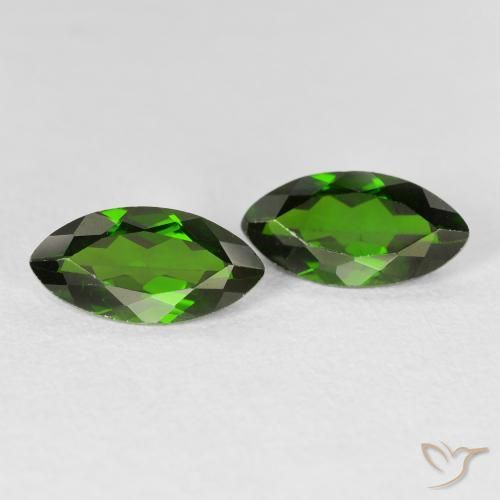 Shop natural 2.35ct Medium Dark-Green クロム透輝石 gems, マーキーズ, from ロシア at GemSelect. In stock, global shipping!