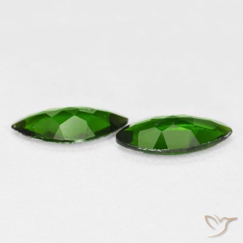 Shop natural 1.67ct Medium Dark-Green クロム透輝石 gems, マーキーズ, from ロシア at GemSelect. In stock, global shipping!