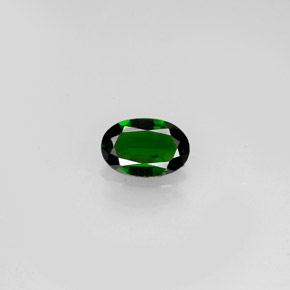0.36カラットの天然グリーンクロムトルマリン（5.9×4 mm・オーバルカット）