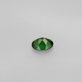 0.34カラットの天然グリーンクロムトルマリン（5.2×4 mm・オーバルカット）