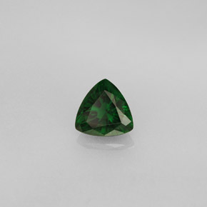 0.51カラットの天然グリーンクロムトルマリン（5.4×5.3 mm・トリリアント）