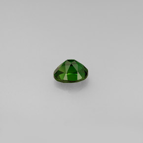 0.42カラットの天然グリーンクロムトルマリン（5.2×4 mm・オーバルカット）