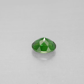 0.37カラットの天然グリーンクロムトルマリン（4.9×4.1 mm・オーバルカット）