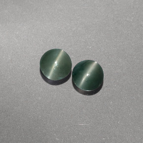 カラットの天然グリーンChrysoberyl Cat's Eye（3.81 mm・透明）