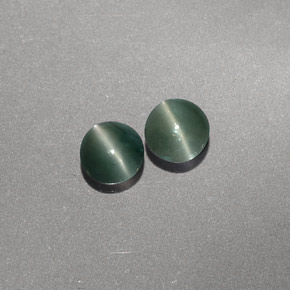 カラットの天然グリーンChrysoberyl Cat's Eye（3.81 mm・透明）