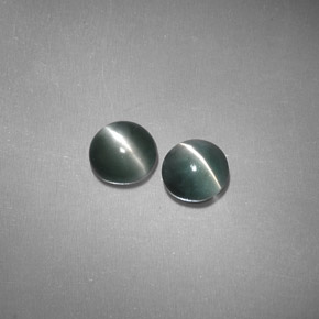 カラットの天然グリーンChrysoberyl Cat's Eye（3.90 mm・透明）