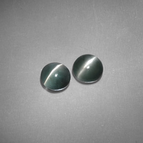 カラットの天然グリーンChrysoberyl Cat's Eye（3.90 mm・透明）