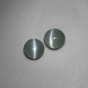 カラットの天然グリーンChrysoberyl Cat's Eye（4.07 mm・透明）