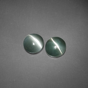 カラットの天然グリーンChrysoberyl Cat's Eye（4.49 mm・透明）