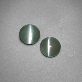 カラットの天然グリーンChrysoberyl Cat's Eye（4.40 mm・透明）