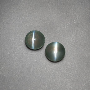 カラットの天然グリーンChrysoberyl Cat's Eye（3.94 mm・透明）