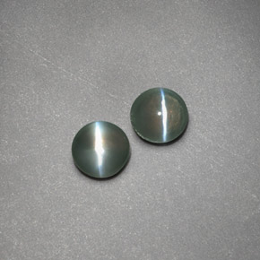カラットの天然グリーンChrysoberyl Cat's Eye（3.94 mm・透明）
