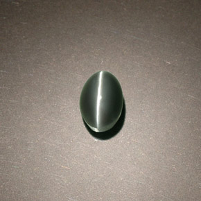 0.75カラットの天然グリーンChrysoberyl Cat's Eye（5.4×3.8 mm・オーバルカット）