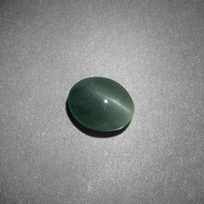 0.68カラットの天然グリーンChrysoberyl Cat's Eye（5.8×4.8 mm・オーバルカット）