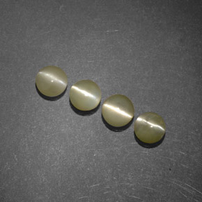 1.51カラットの天然ゴールデングリーンChrysoberyl Cat's Eye（3.97 mm・透明）