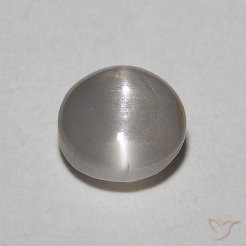 0.62ct 天然 ミディアムグリーン リソベリルキャッツアイ, 楕円形, オペーク