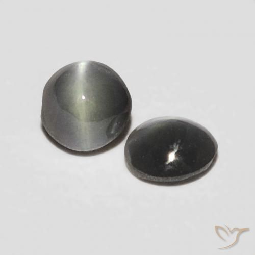 Shop natural 0.36ct 灰色がかった黒 リソベリルキャッツアイ gems, 楕円形, from スリランカ at GemSelect. In stock, global shipping!