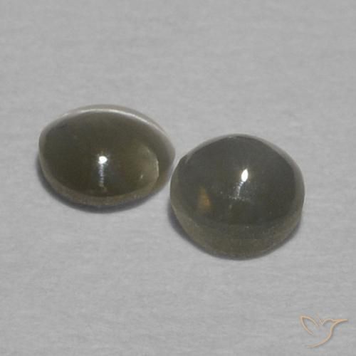 Shop natural 0.37ct 灰色がかった黒 リソベリルキャッツアイ gems, ラウンド, from スリランカ at GemSelect. In stock, global shipping!