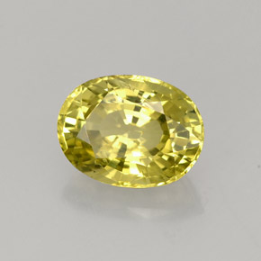 2.49カラットの天然緑がかったゴールドクリソベリル（9.2×7 mm・オーバルカット）