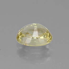 1.26カラットの天然ゴールデンクリソベリル（7.1×5.5 mm・オーバルカット）