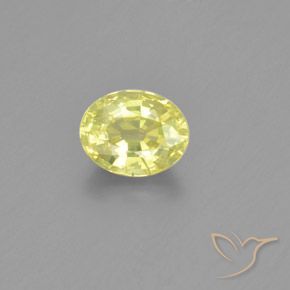 1.26ct 天然 レモンイエロー クリソベリル, 楕円形, VS-SI