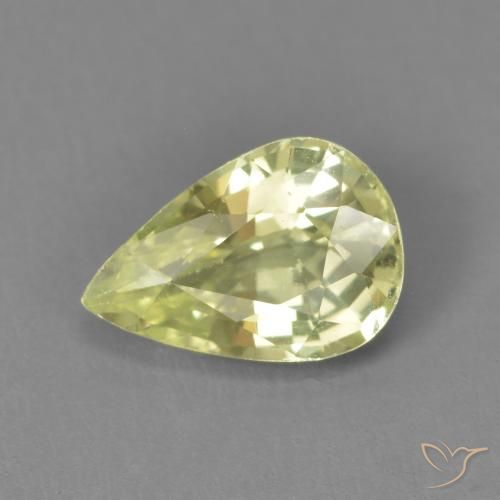 【本物保証】 クリソベリルルース 1.39ct イエローグリーン クリソベリル 宝石 指輪・リング