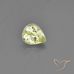 1.13ct 天然 レモンイエロー クリソベリル, 洋梨の形, VVS