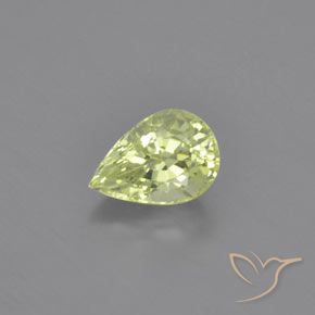 1.07ct 天然 薄いペアーグリーン クリソベリル, 洋梨の形, VVS-VS