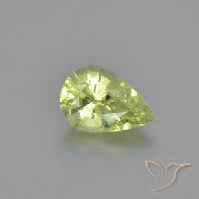 1.26ct 天然 ウォームグリーン クリソベリル, 洋梨の形, VVS, Photo A