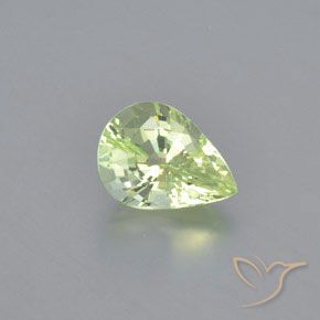 1.20ct 天然 薄いイエローグリーン クリソベリル, 洋梨の形, VVS