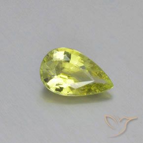 1.03ct 天然 レモンイエロー クリソベリル, 洋梨の形, VVS