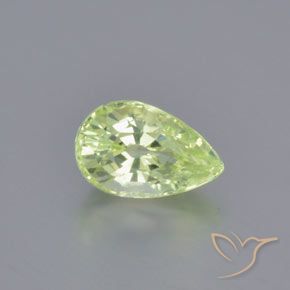 1.26ct 天然 ライトグリーン クリソベリル, 洋梨の形, VVS-VS, Photo A