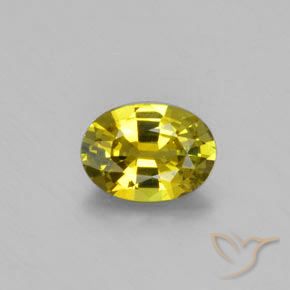 1.01ct 天然 ライトイエロー クリソベリル, 楕円形, VVS-VS