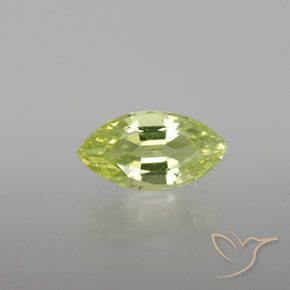 0.97ct 天然 薄いレモンイエロー クリソベリル, マーキーズ, VVS-VS