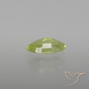 0.97カラットの天然薄いレモンイエロークリソベリル、マーキーズ、VVS-VS