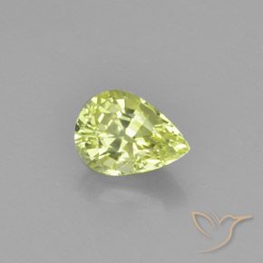1.18ct 天然 ライトイエロー クリソベリル, 洋梨の形, VVS