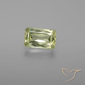 1.44ct 天然 ライトグリーン クリソベリル, エメラルドカット, VS
